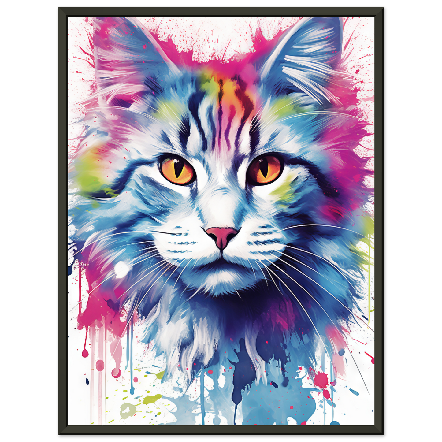 Katze Norgwegische Waldkatze Pop-Art (CAT71)