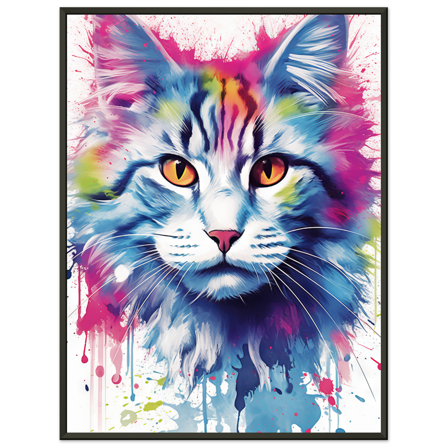 Katze Norgwegische Waldkatze Pop-Art (CAT71)