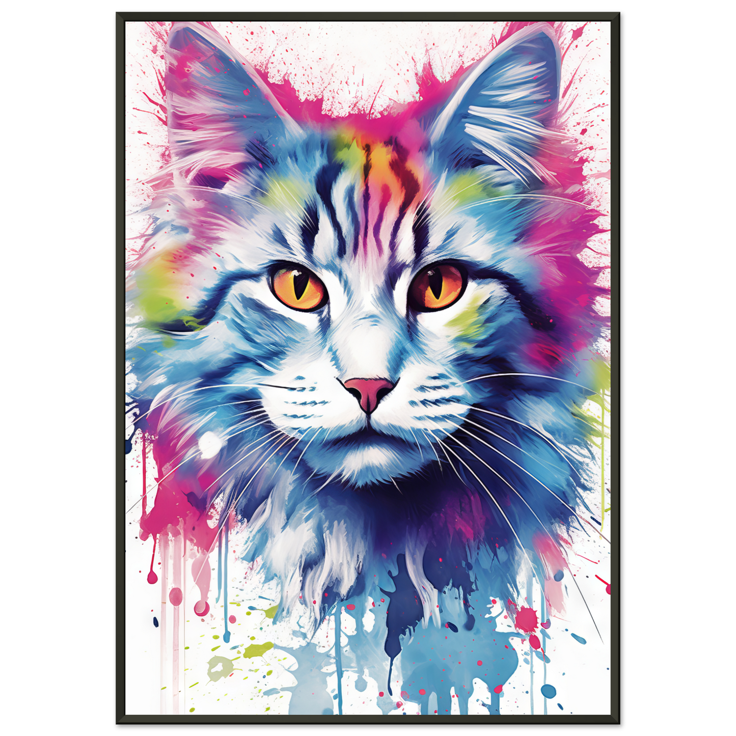 Katze Norgwegische Waldkatze Pop-Art (CAT71)