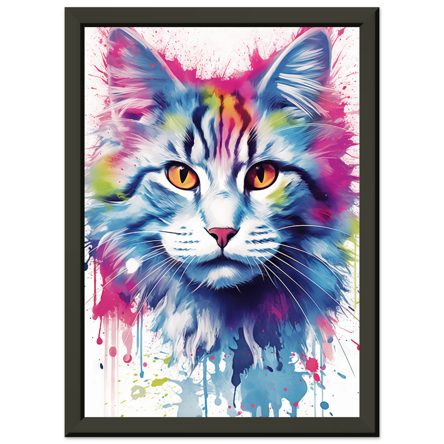 Katze Norgwegische Waldkatze Pop-Art (CAT71)
