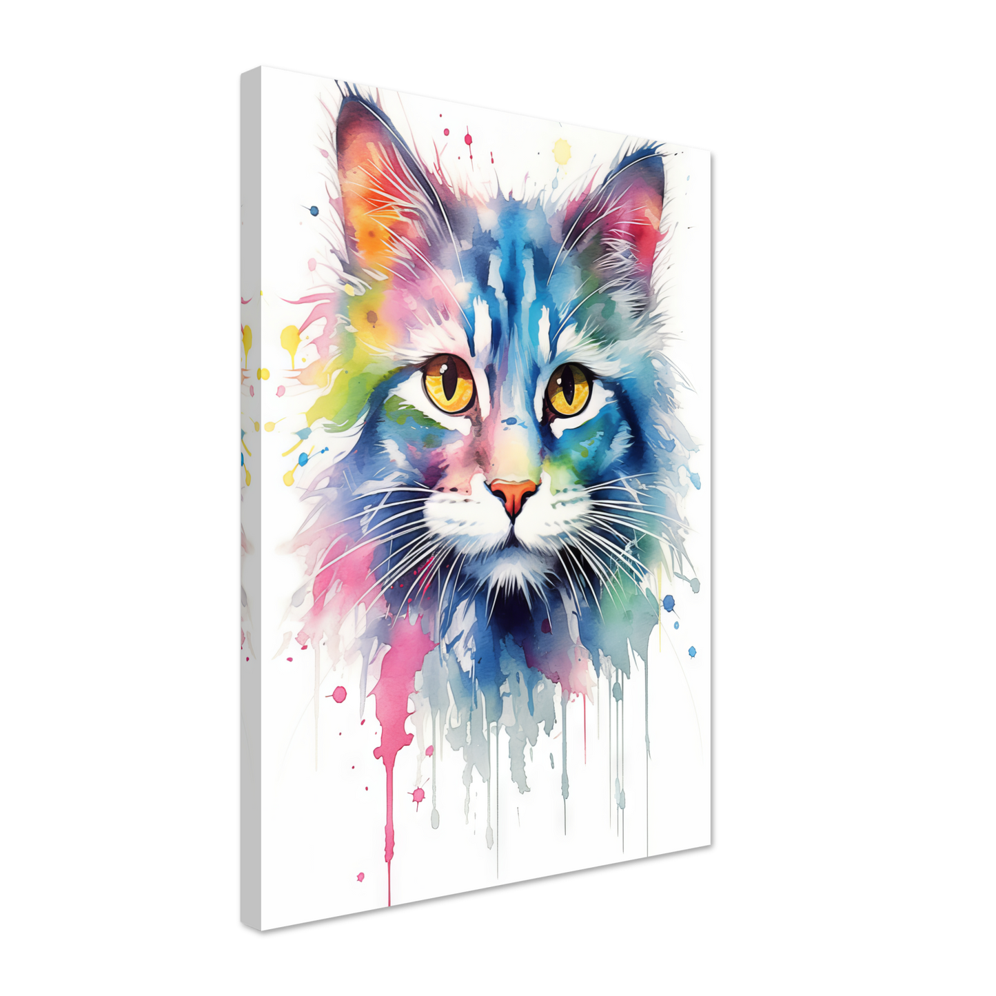 Cat North Norwegian Forest Cat Pop Art (CAT72)