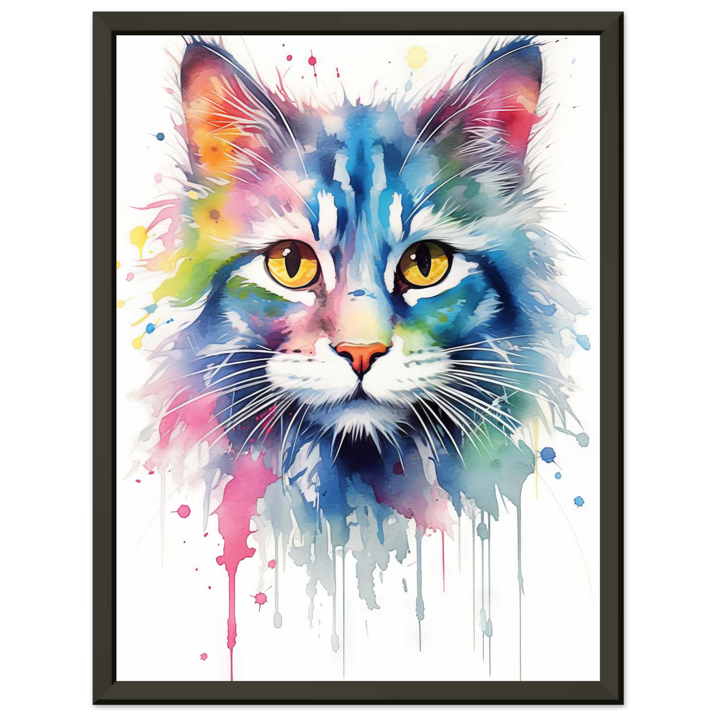 Cat North Norwegian Forest Cat Pop Art (CAT72)