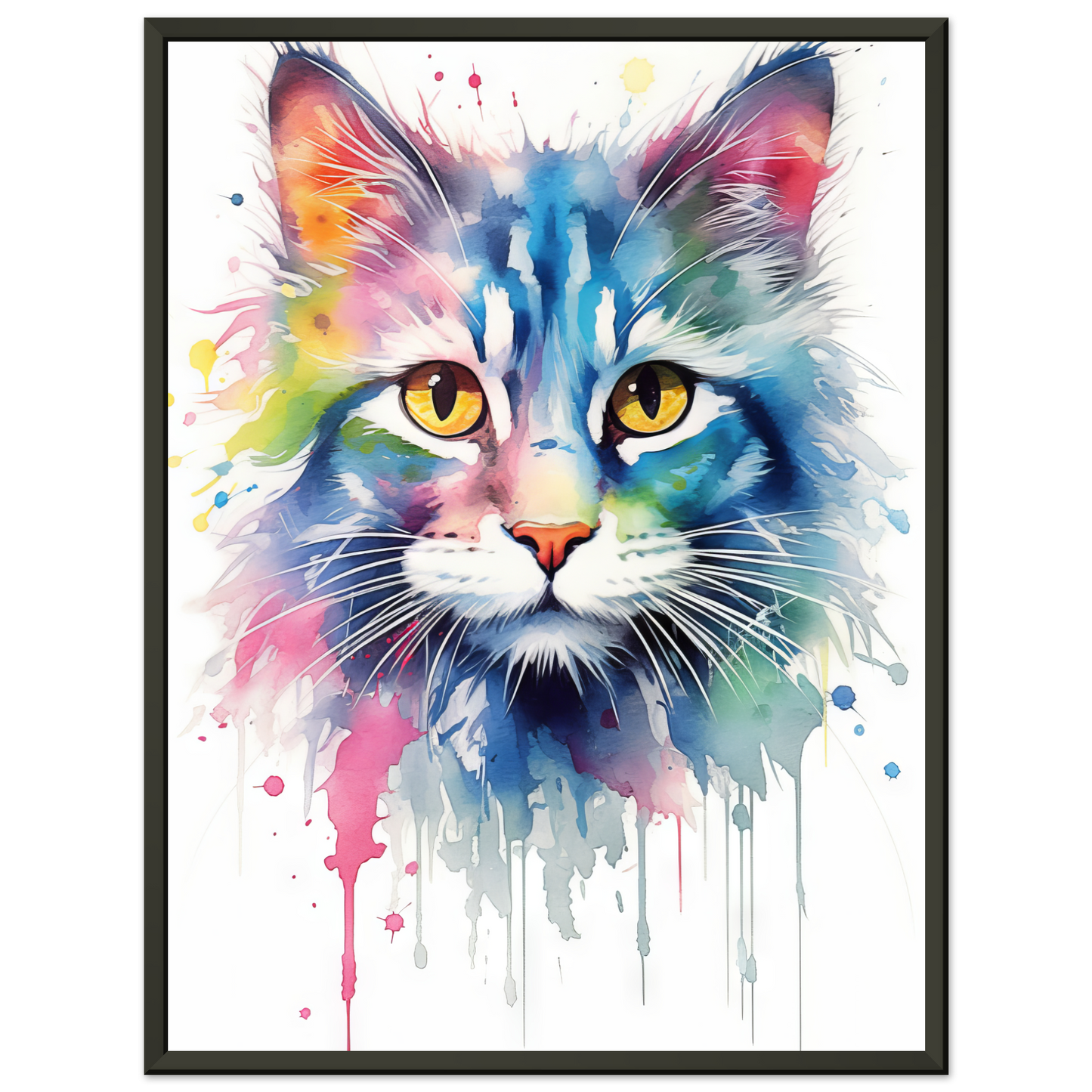 Cat North Norwegian Forest Cat Pop Art (CAT72)