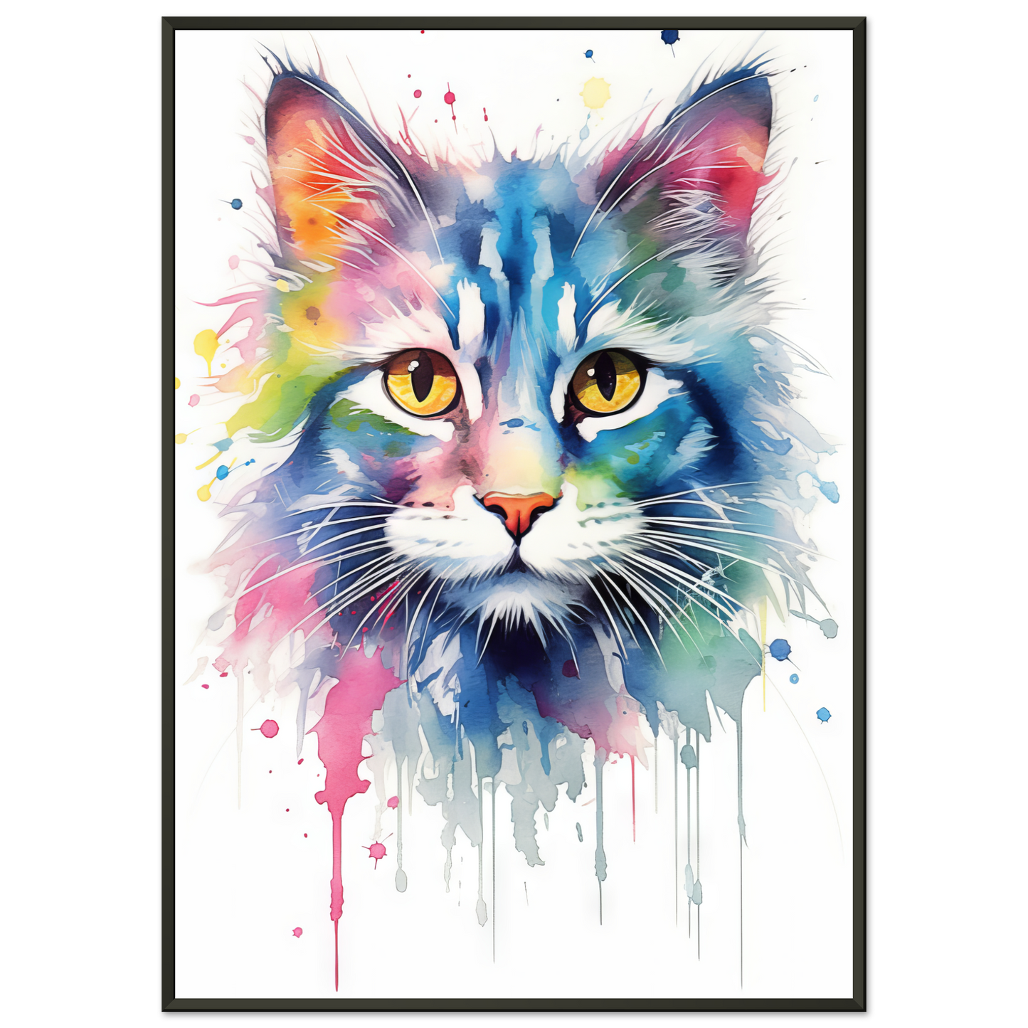 Cat North Norwegian Forest Cat Pop Art (CAT72)