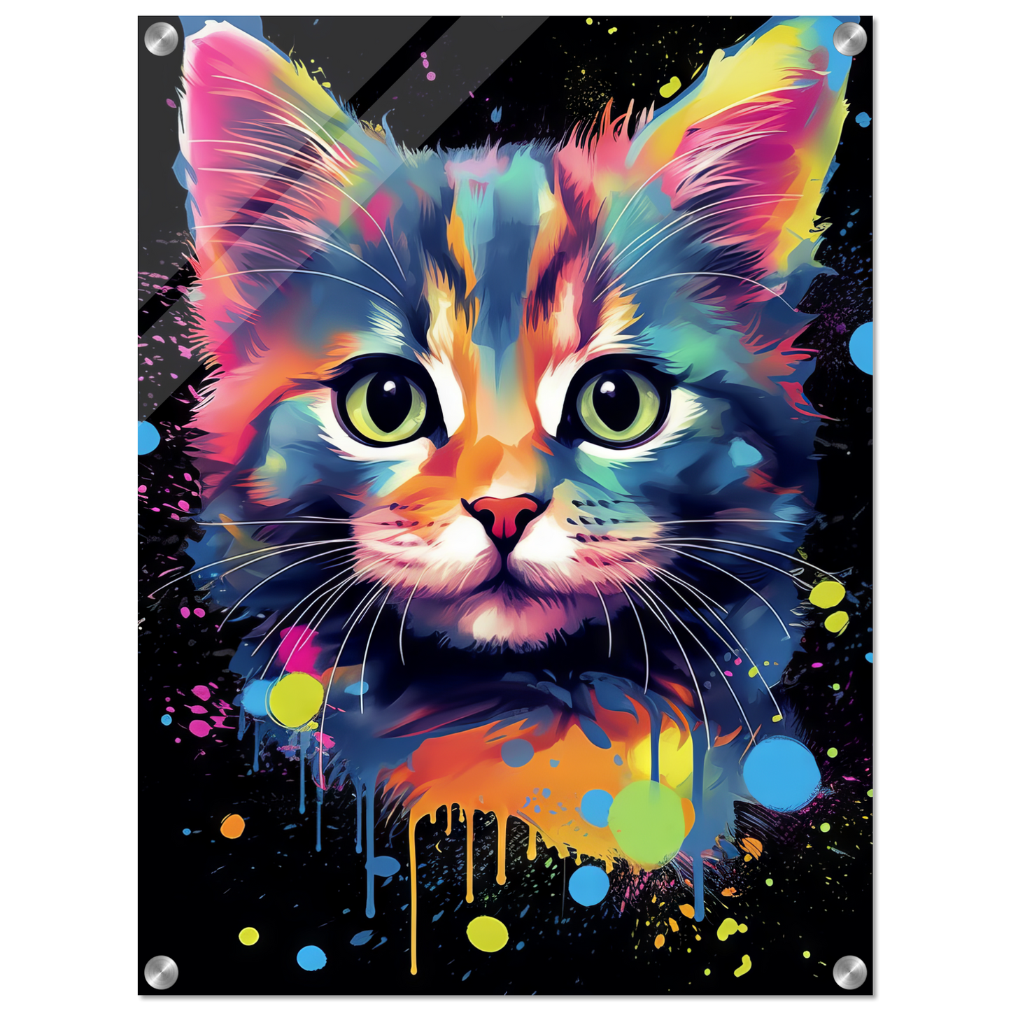 Cat Baby Kitten Pop Art (CAT73)