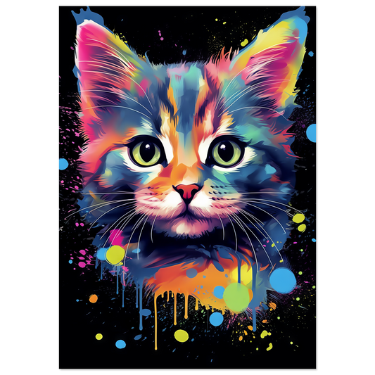 Cat Baby Kitten Pop Art (CAT73)