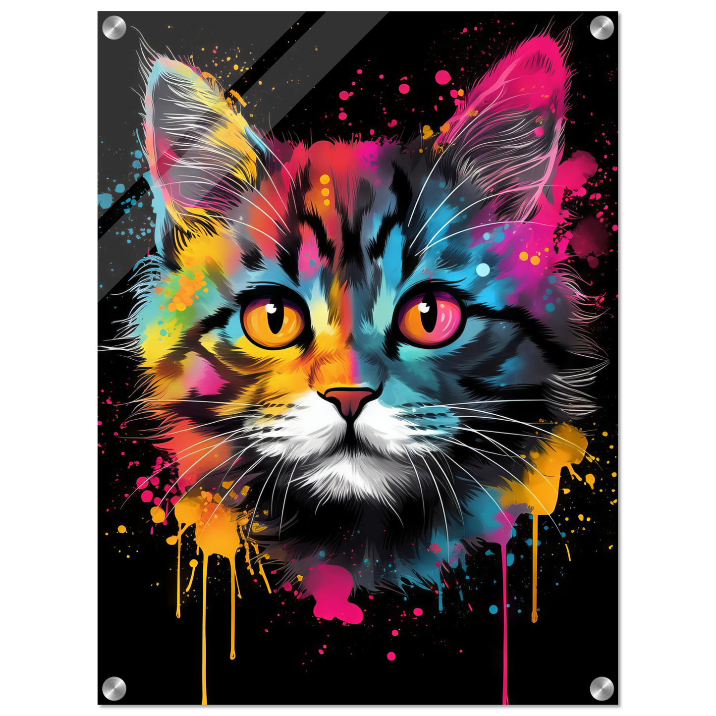 Cat Baby Kitten Pop Art (CAT75)