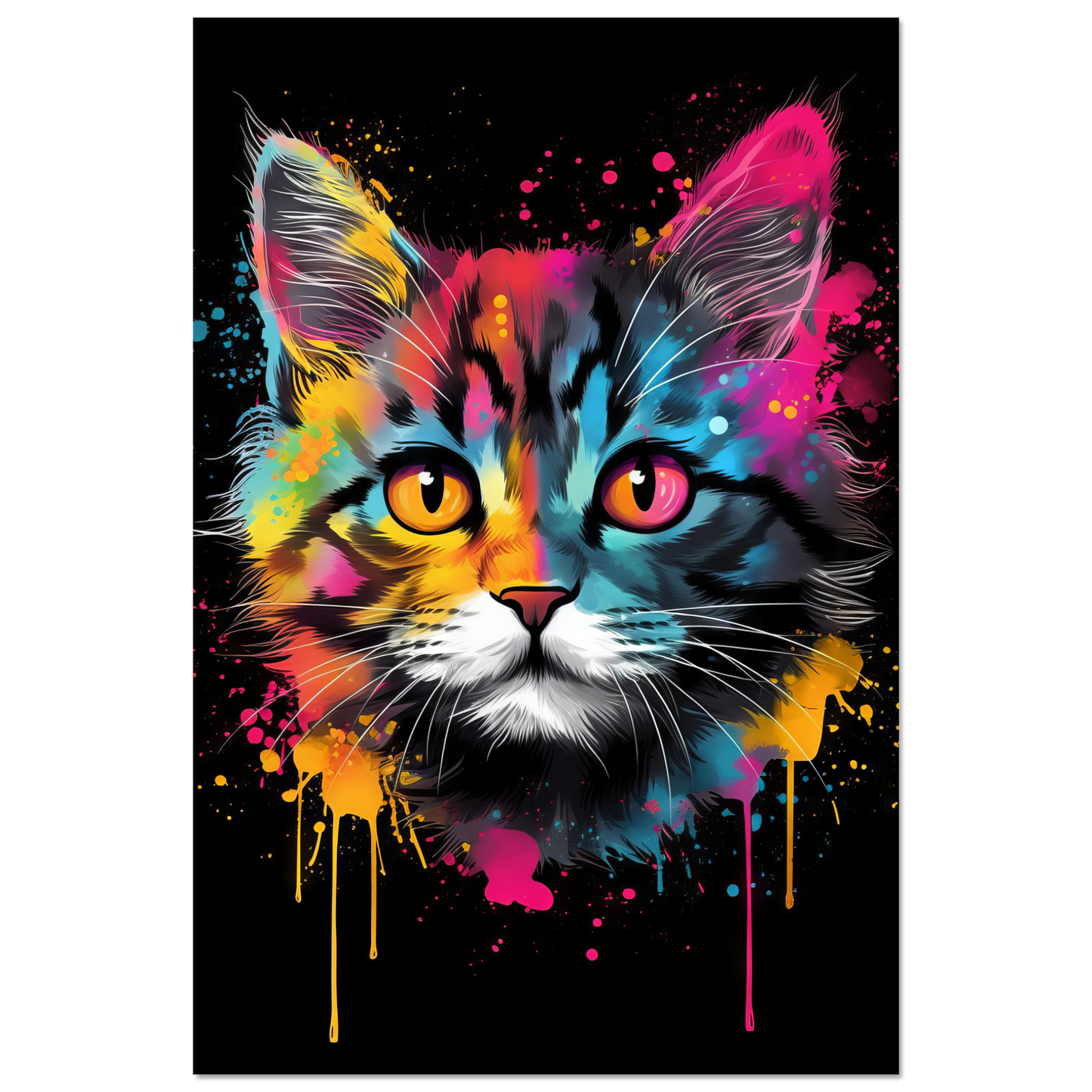 Cat Baby Kitten Pop Art (CAT75)