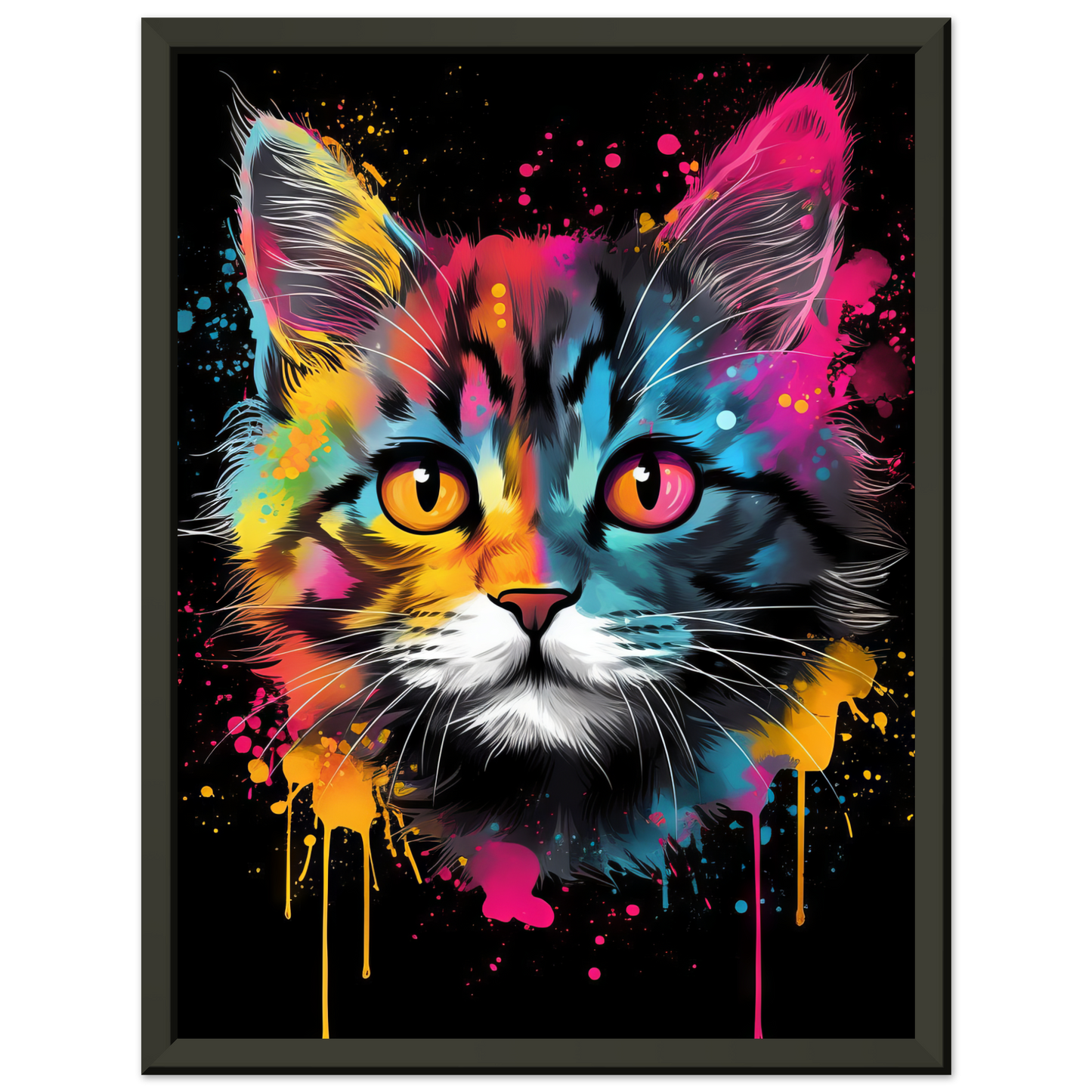 Cat Baby Kitten Pop Art (CAT75)