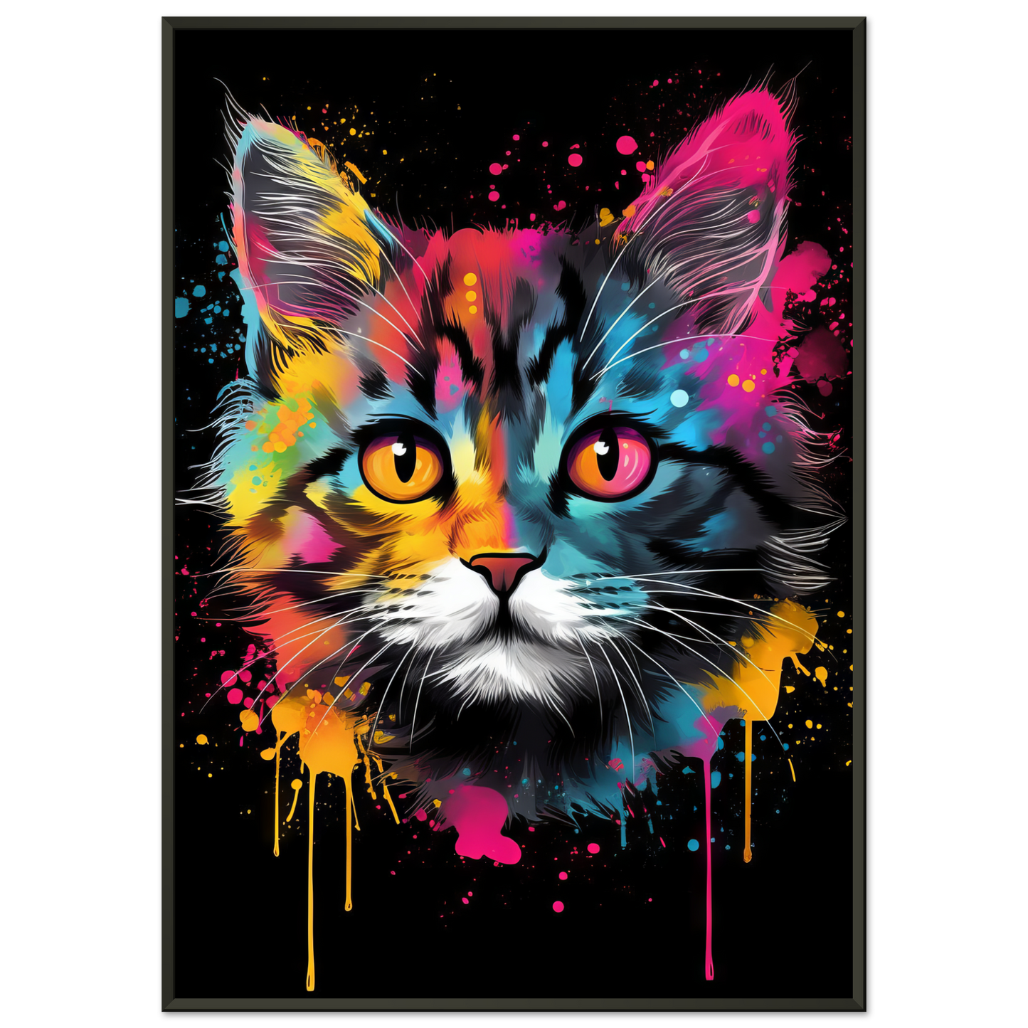 Cat Baby Kitten Pop Art (CAT75)