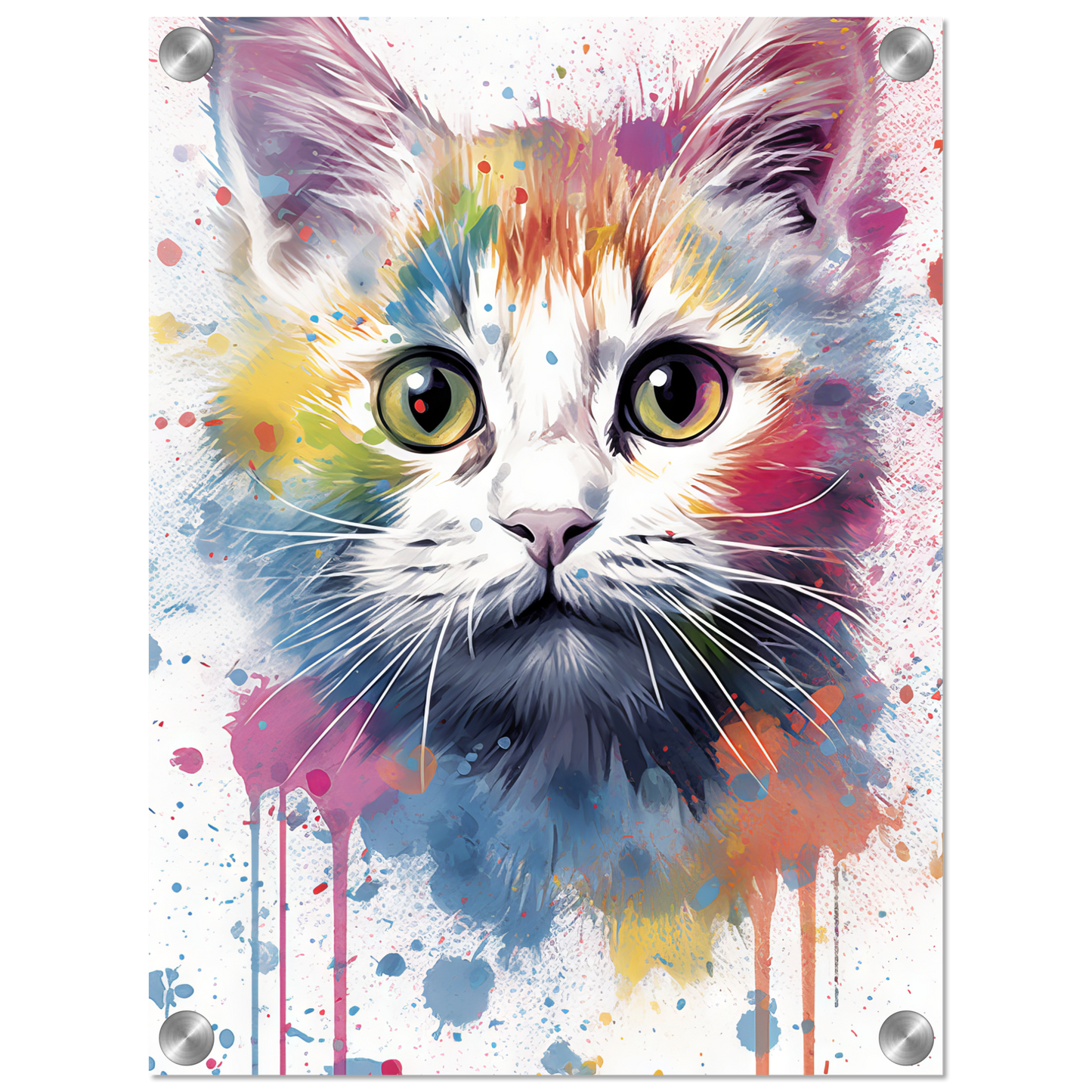 Cat Baby Kitten Pop Art (CAT77)