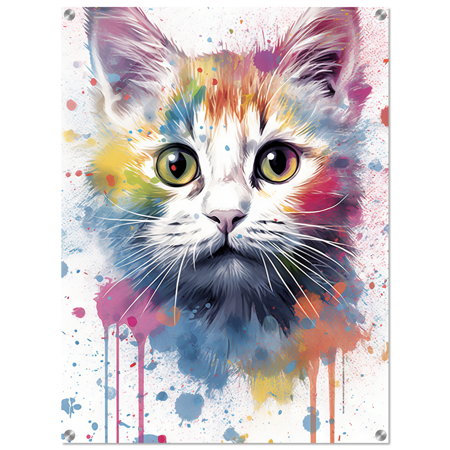 Cat Baby Kitten Pop Art (CAT77)