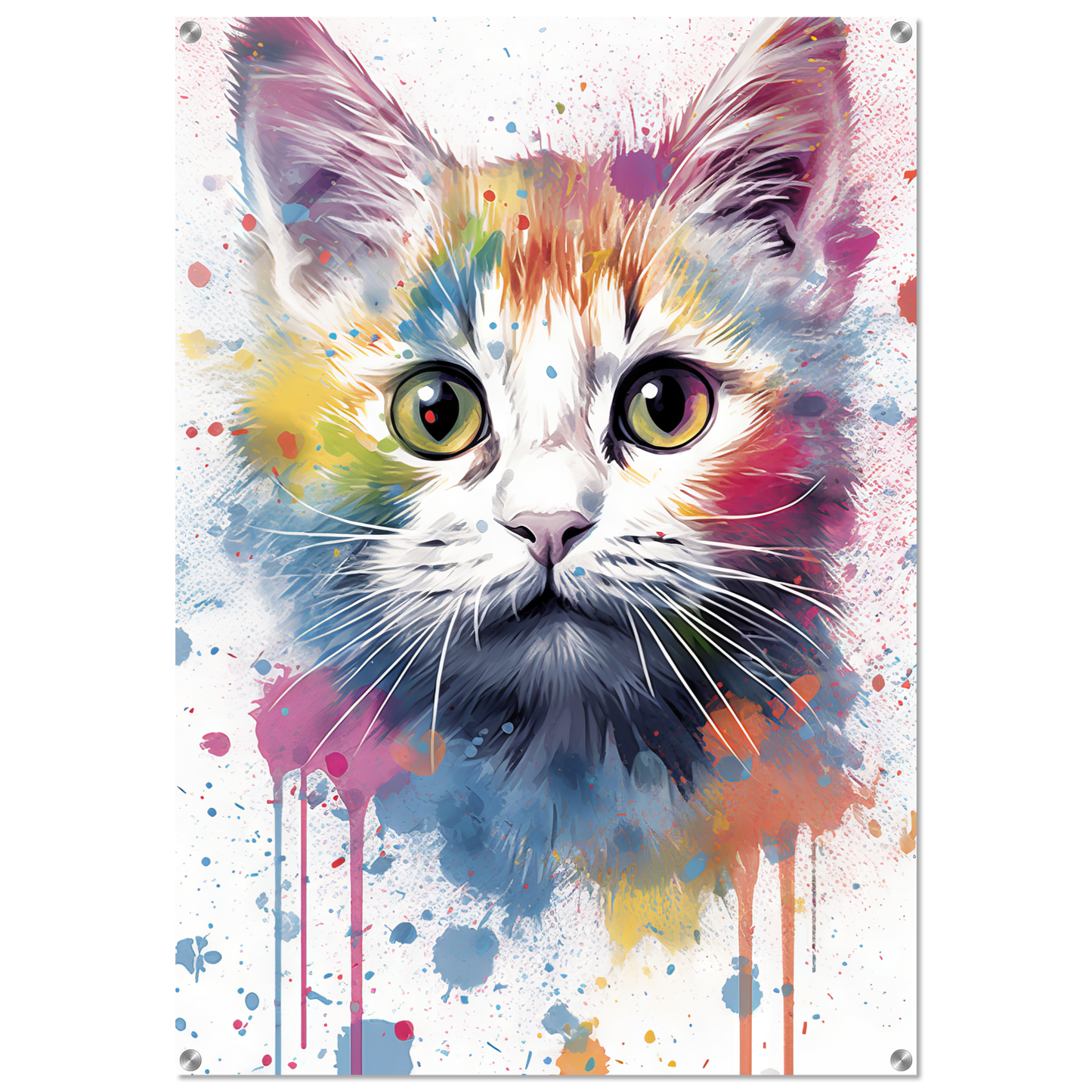 Cat Baby Kitten Pop Art (CAT77)