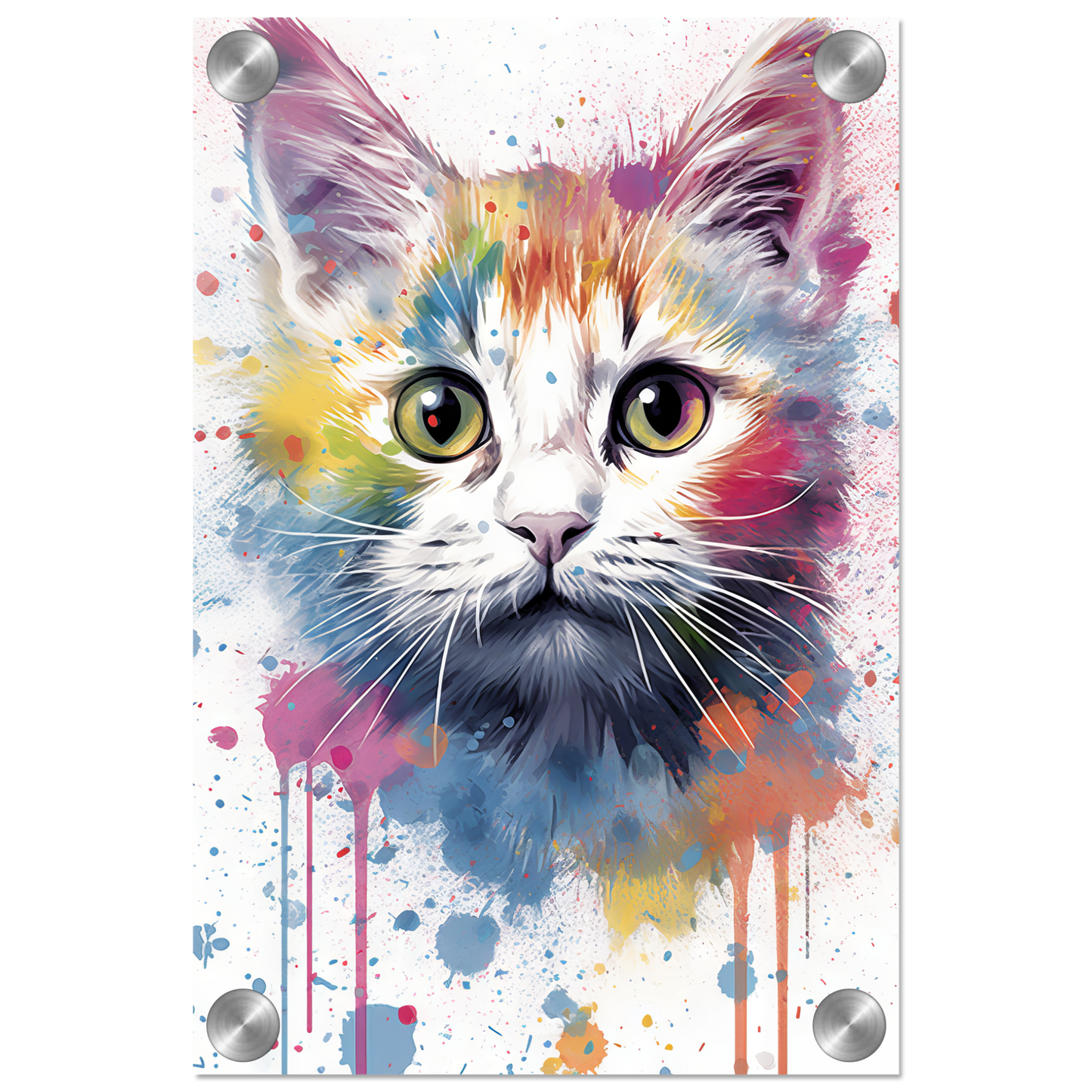 Cat Baby Kitten Pop Art (CAT77)