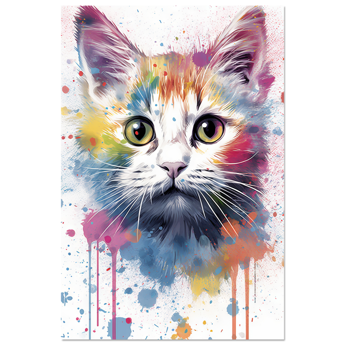 Cat Baby Kitten Pop Art (CAT77)