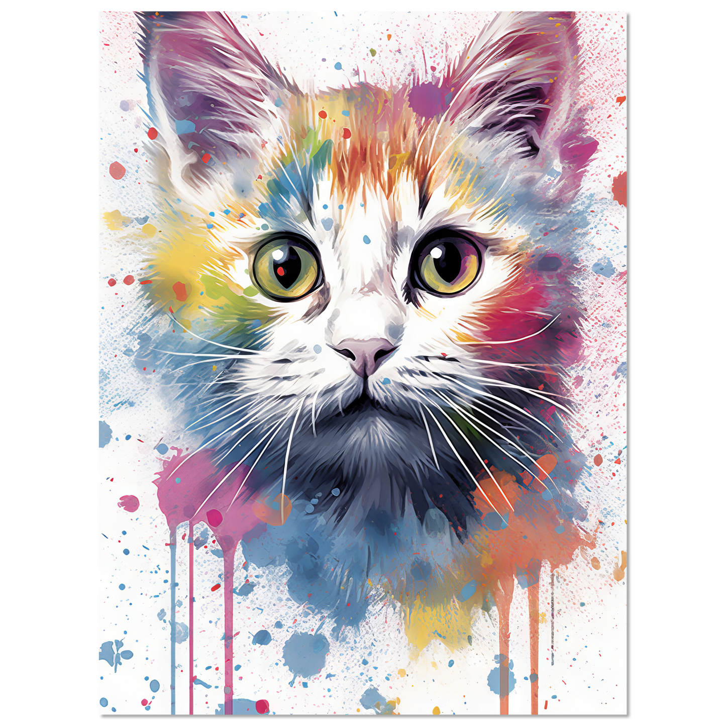 Cat Baby Kitten Pop Art (CAT77)