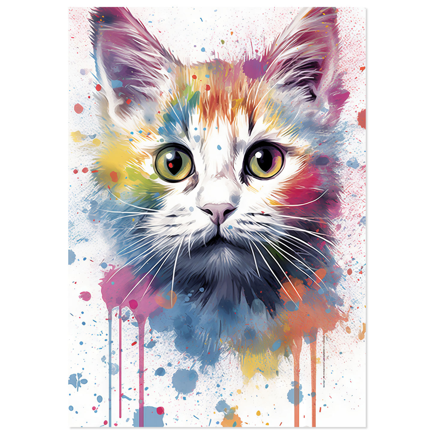 Cat Baby Kitten Pop Art (CAT77)