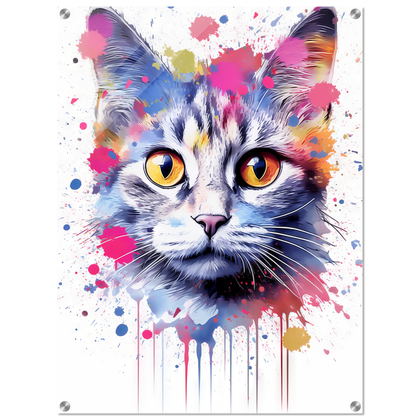 Cat Baby Kitten Pop Art (CAT80)