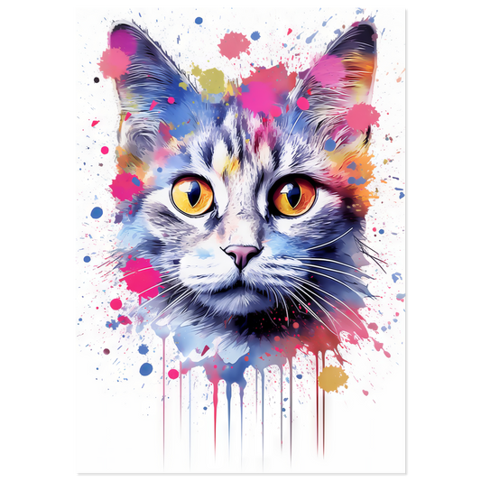 Cat Baby Kitten Pop Art (CAT80)