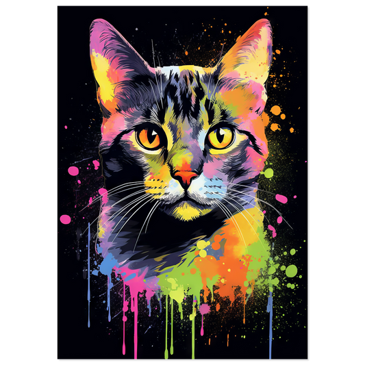 Cat Black (Pop Art) (CAT82)