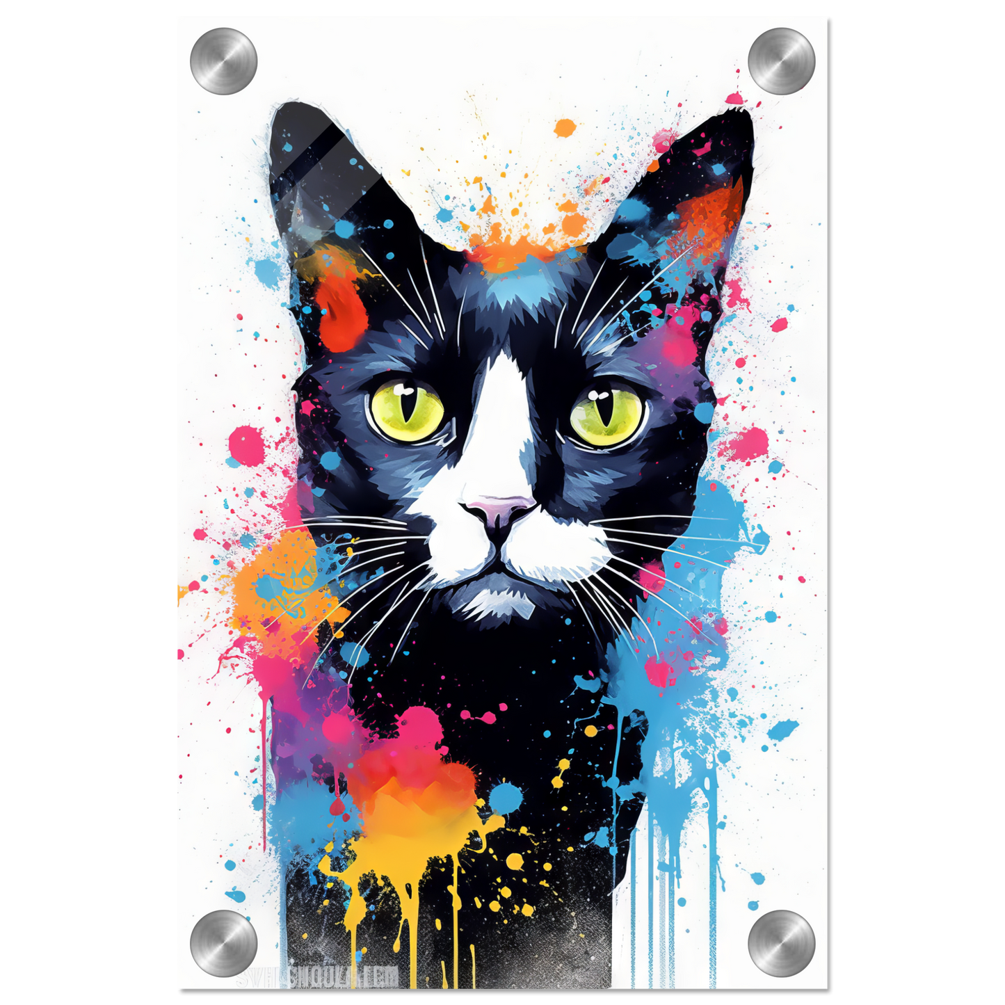 Cat Black (Pop Art) (CAT87)