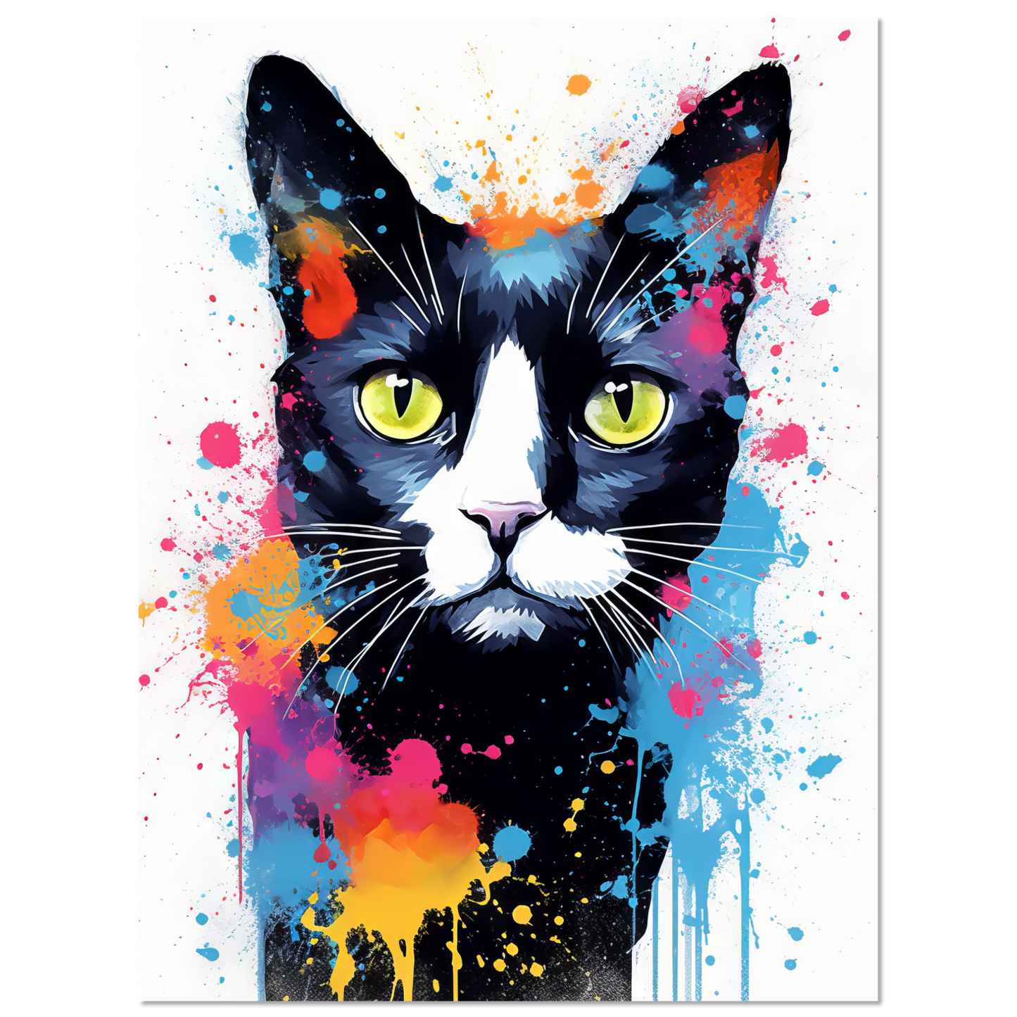 Cat Black (Pop Art) (CAT87)