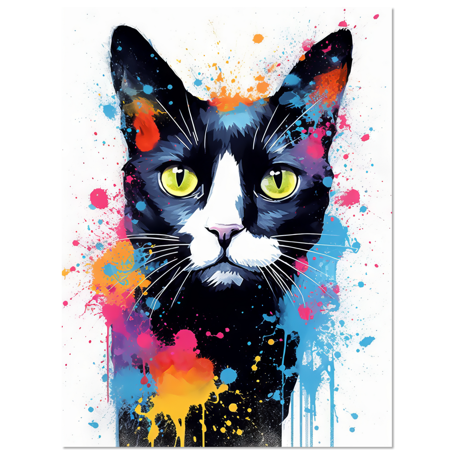 Cat Black (Pop Art) (CAT87)