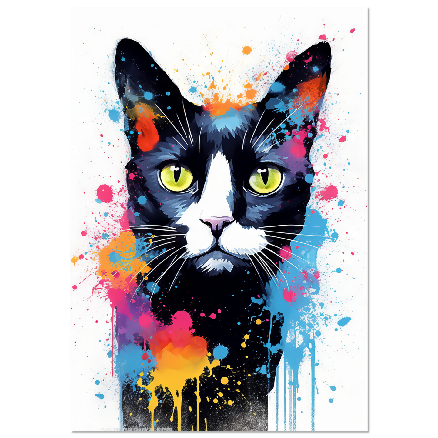 Cat Black (Pop Art) (CAT87)