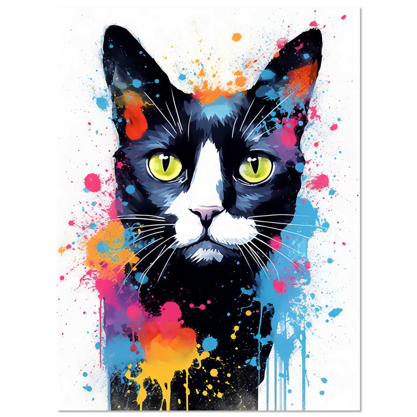 Cat Black (Pop Art) (CAT87)