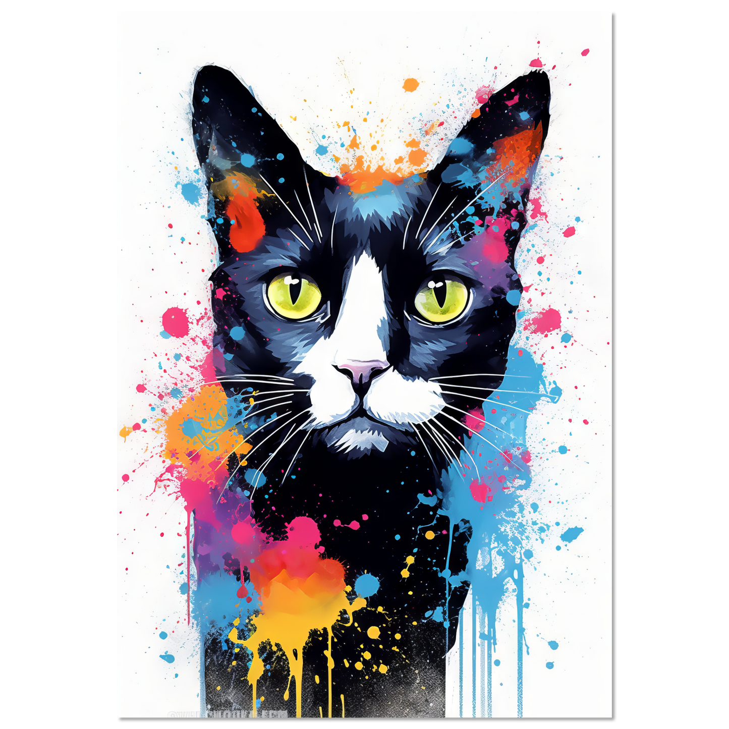 Cat Black (Pop Art) (CAT87)