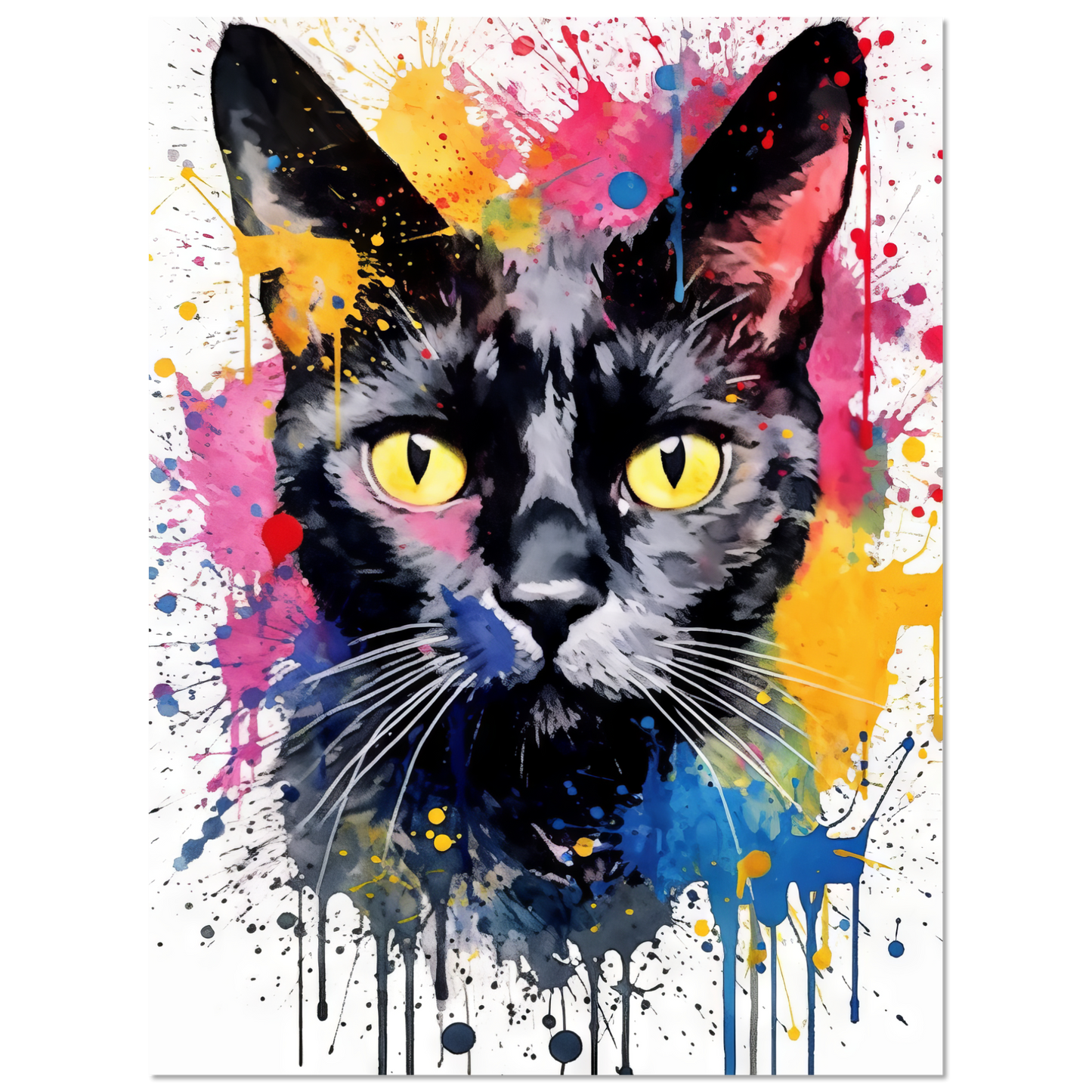 Cat Black (Pop Art) (CAT88)