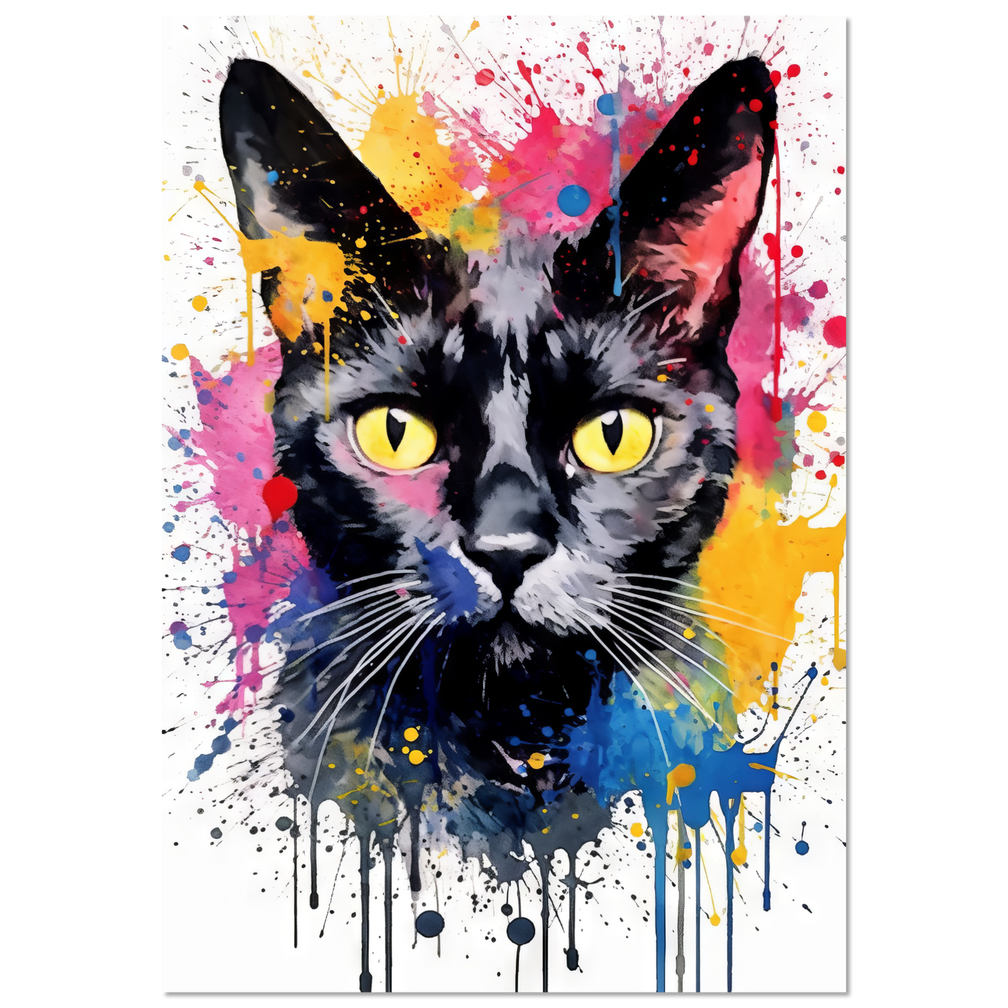 Cat Black (Pop Art) (CAT88)