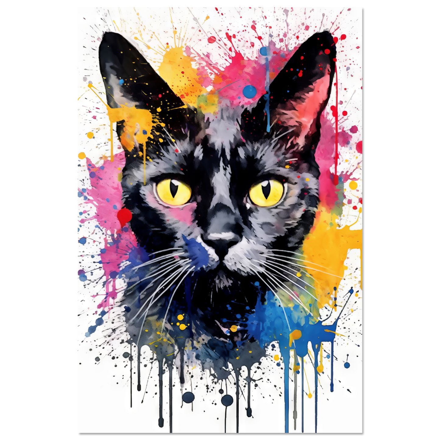 Cat Black (Pop Art) (CAT88)