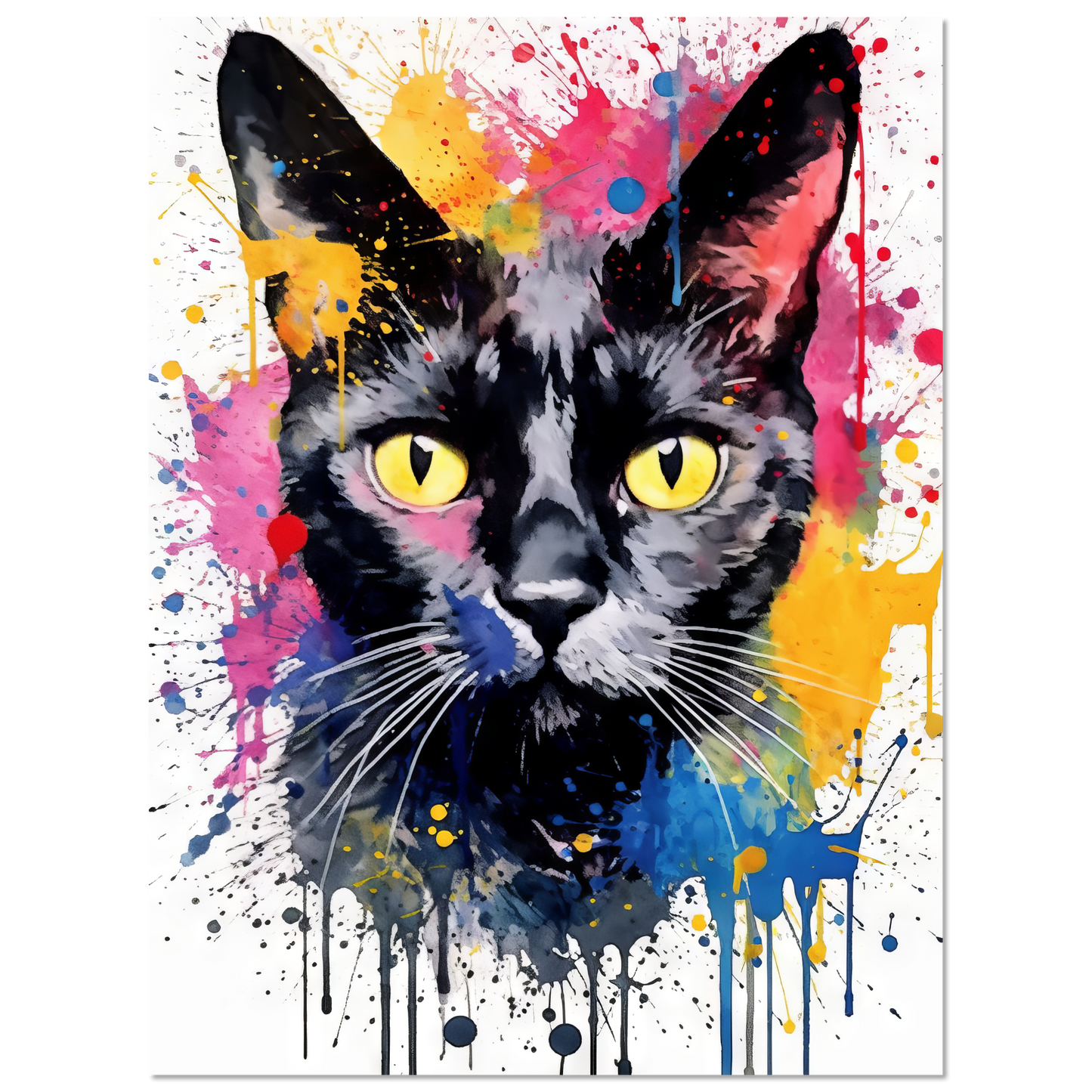 Cat Black (Pop Art) (CAT88)