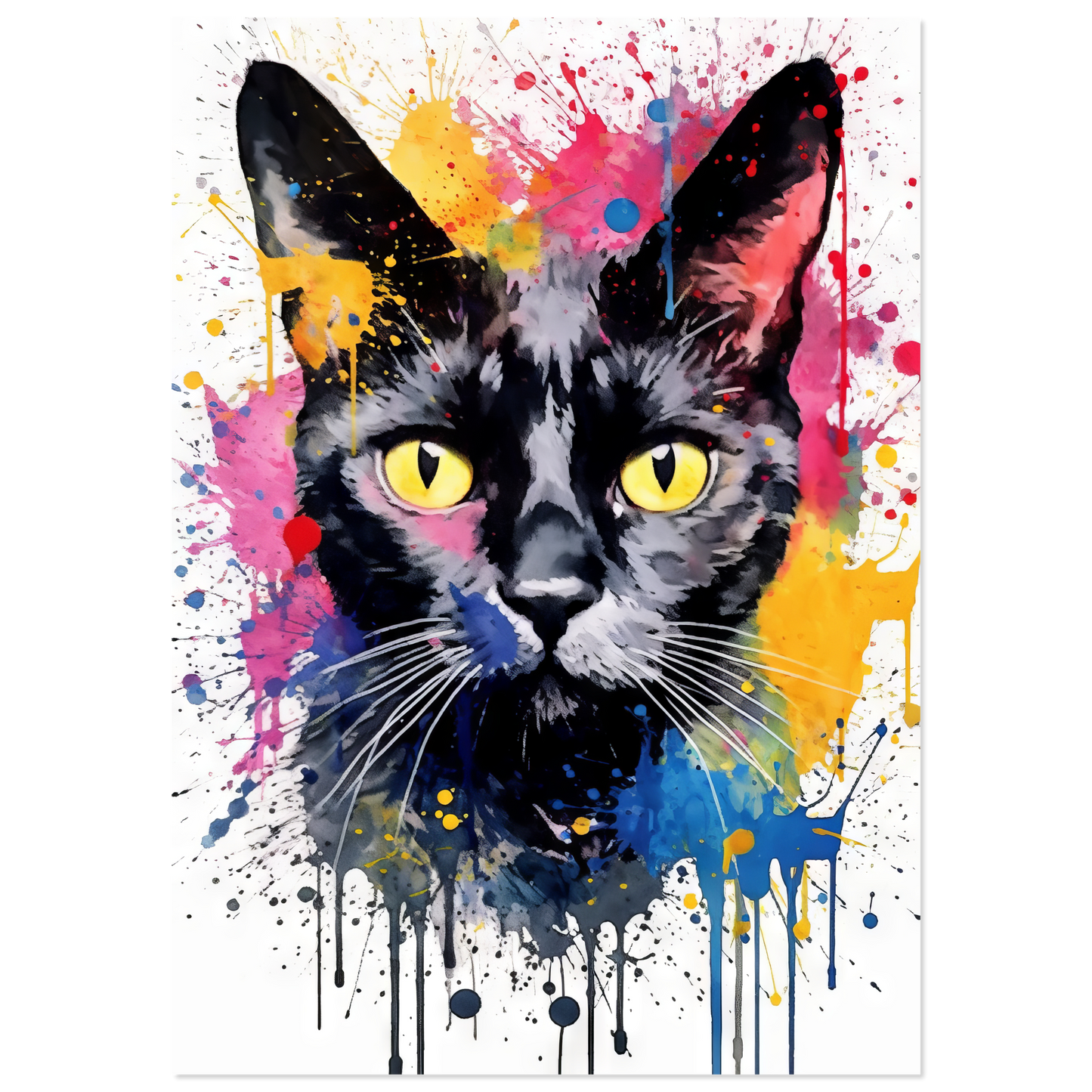 Cat Black (Pop Art) (CAT88)
