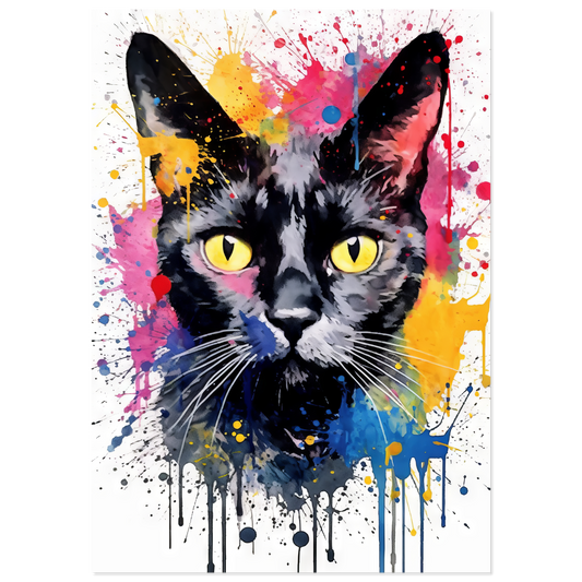 Cat Black (Pop Art) (CAT88)