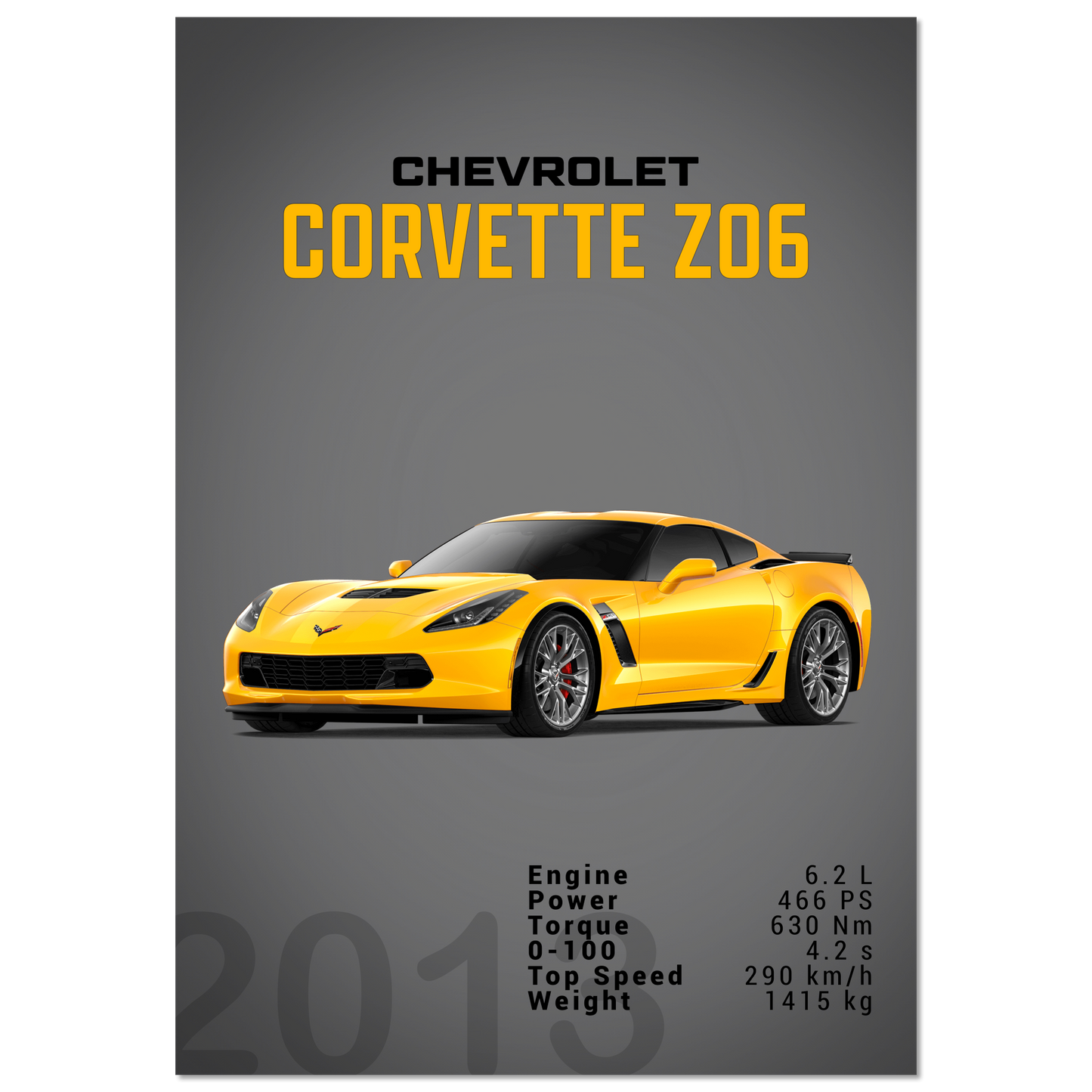 Chevorlet Corvette C7 Z06 (CHEVY03D)