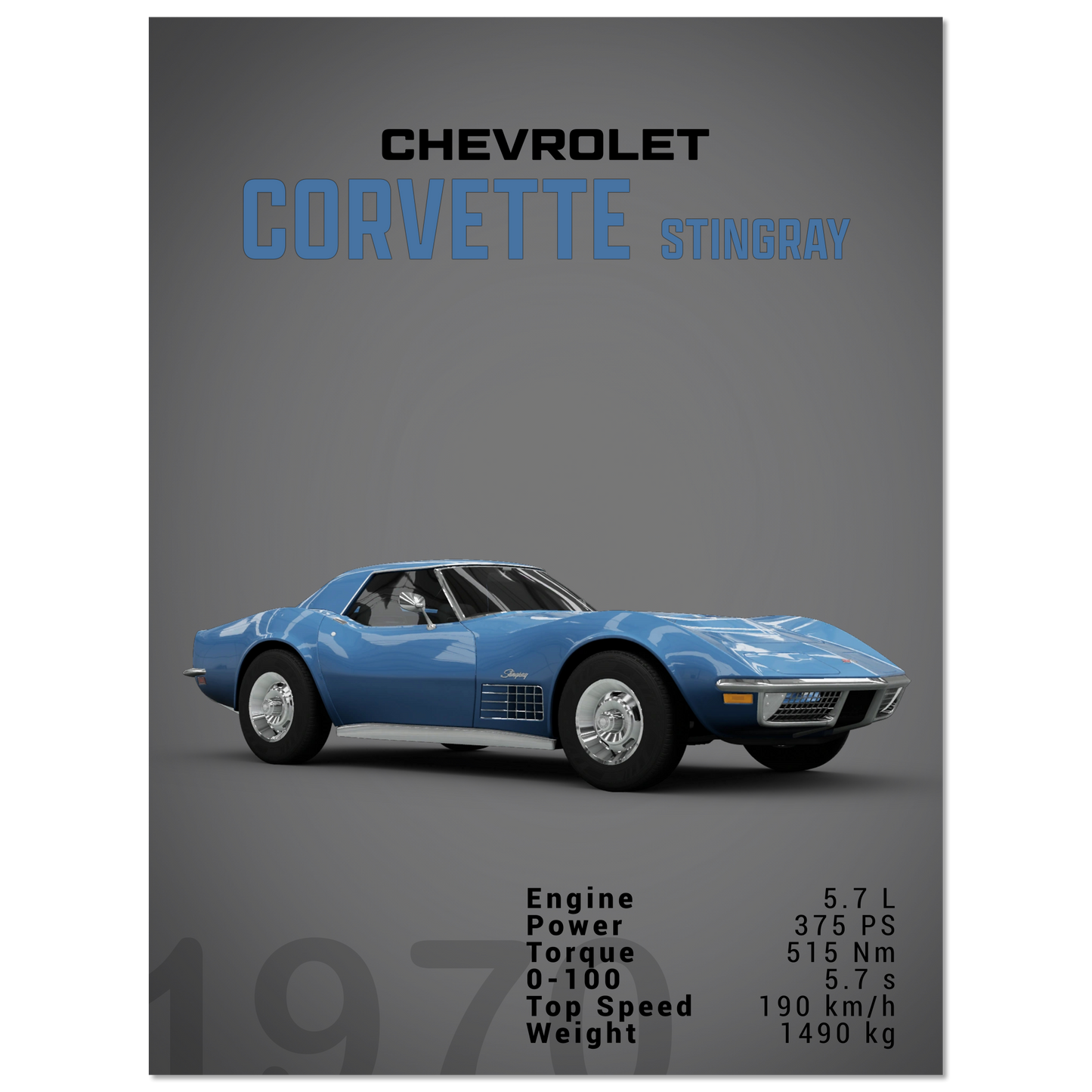 Chevorlet Corvette C3 Stingray (CHEVY06D)