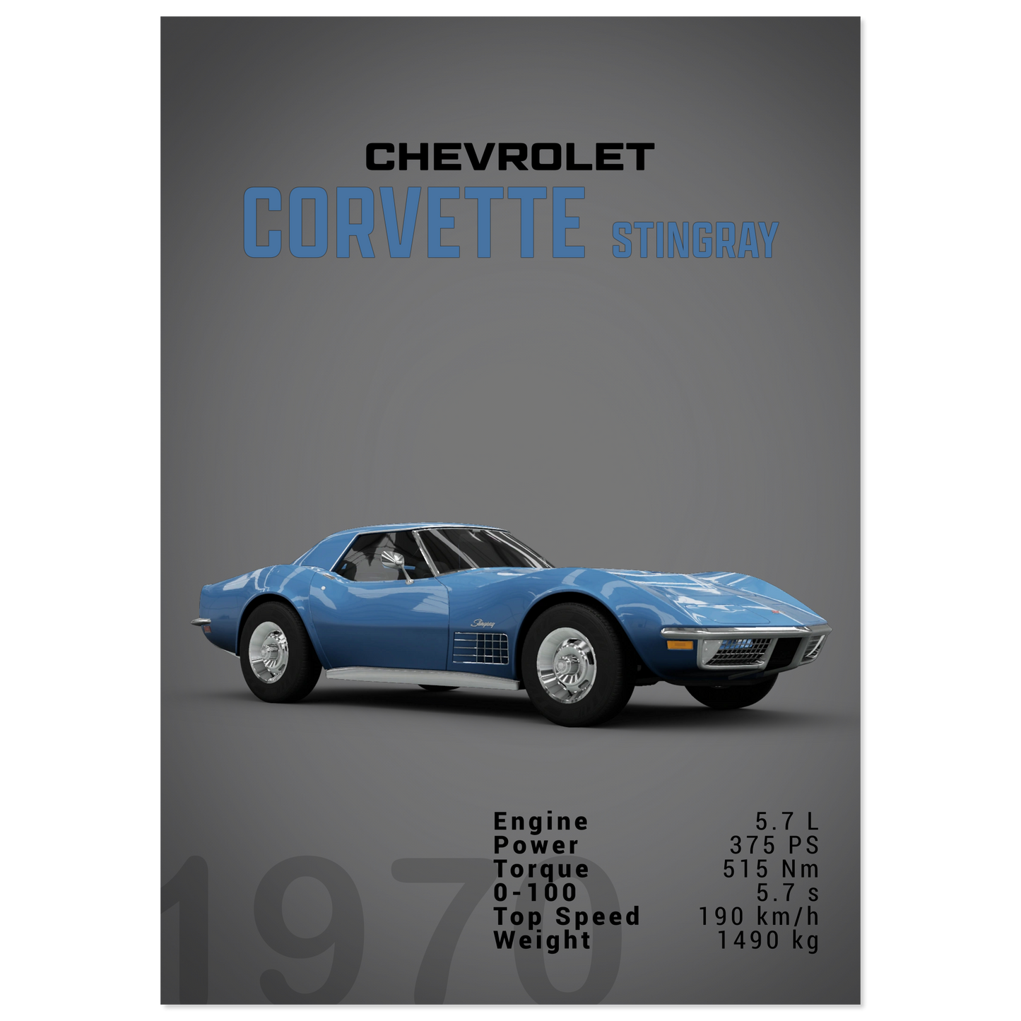 Chevorlet Corvette C3 Stingray (CHEVY06D)