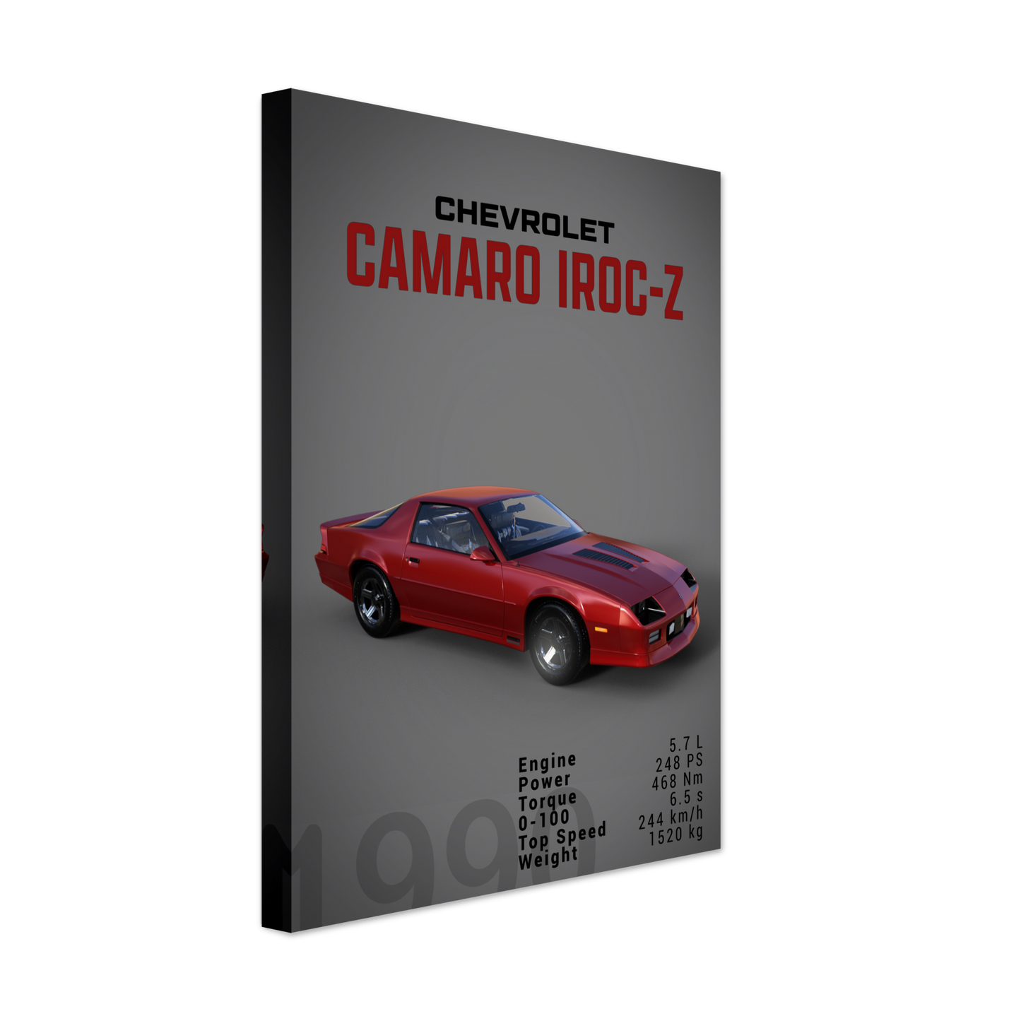 Chevorlet Camaro Iroc-Z 1990 (CHEVY12D)