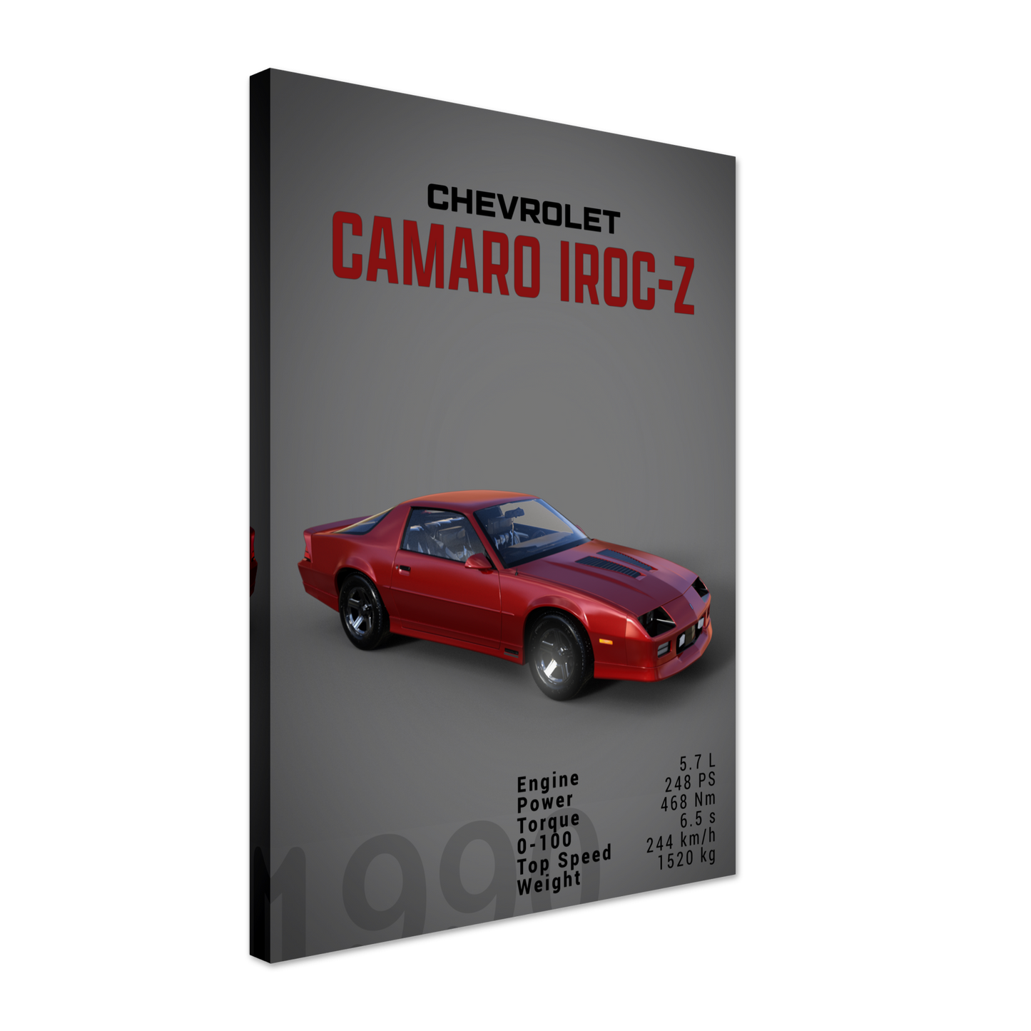 Chevorlet Camaro Iroc-Z 1990 (CHEVY12D)