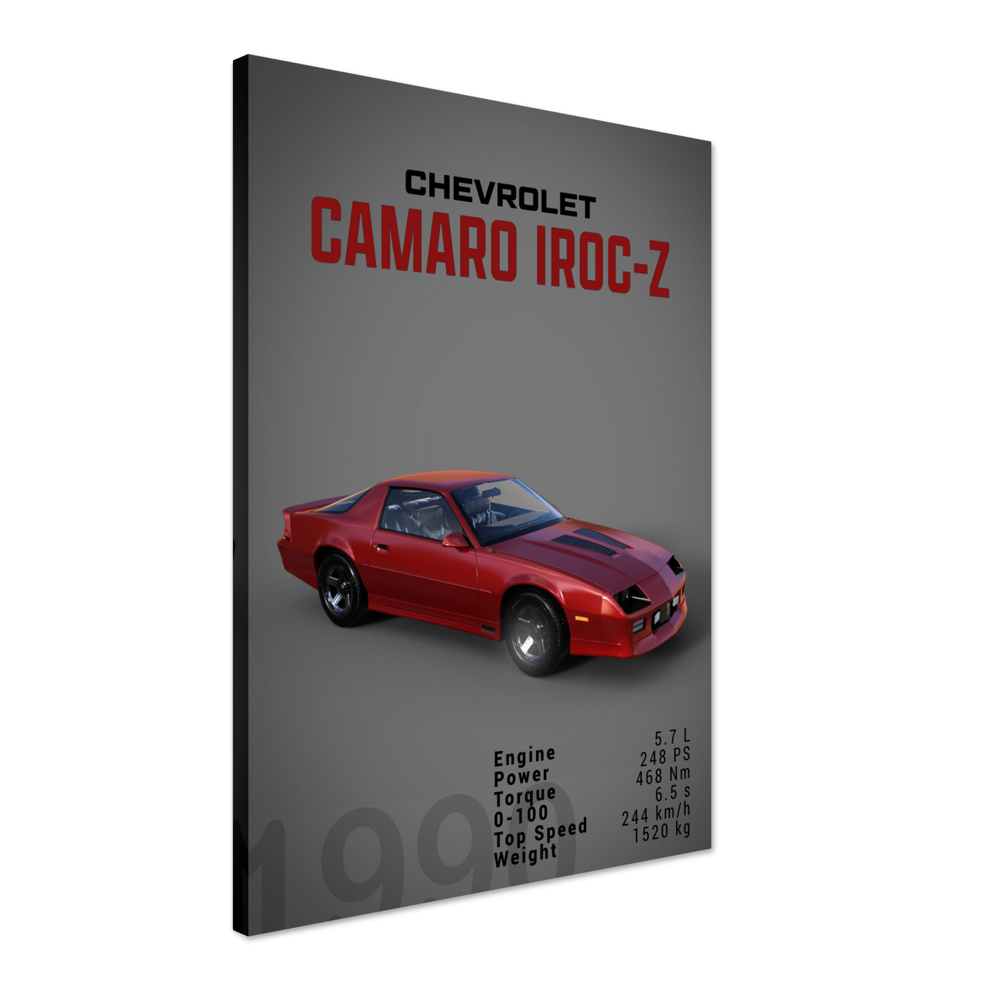 Chevorlet Camaro Iroc-Z 1990 (CHEVY12D)