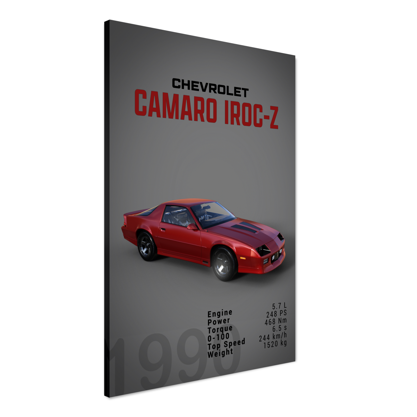 Chevorlet Camaro Iroc-Z 1990 (CHEVY12D)