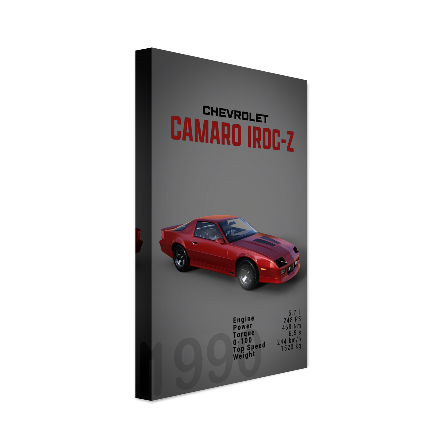 Chevorlet Camaro Iroc-Z 1990 (CHEVY12D)