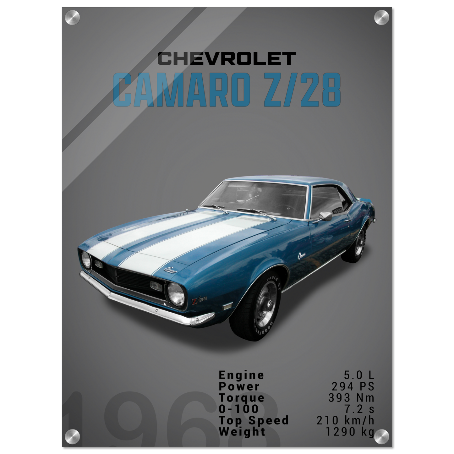 Chevorlet Camaro Z28 1968 (CHEVY14D)