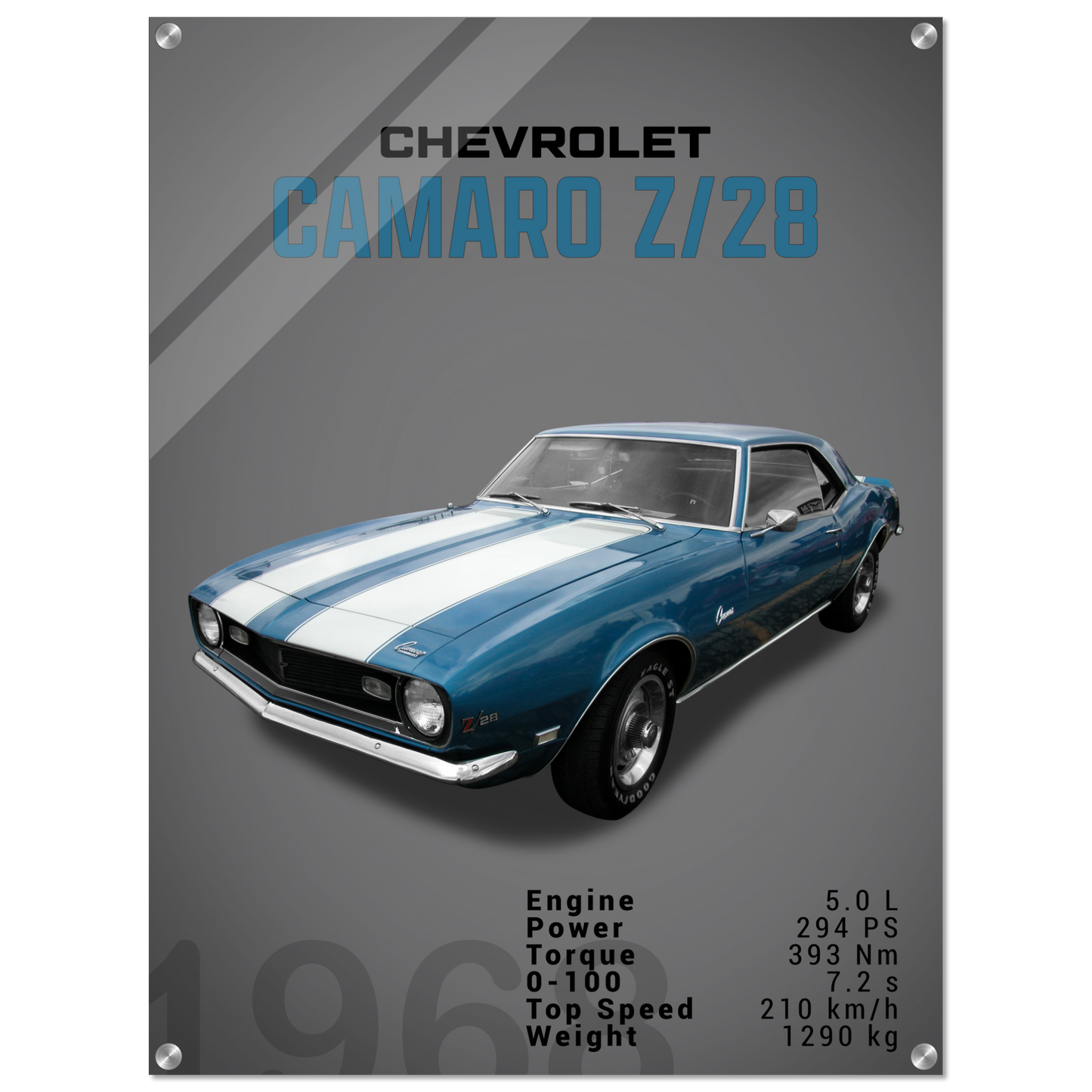 Chevorlet Camaro Z28 1968 (CHEVY14D)