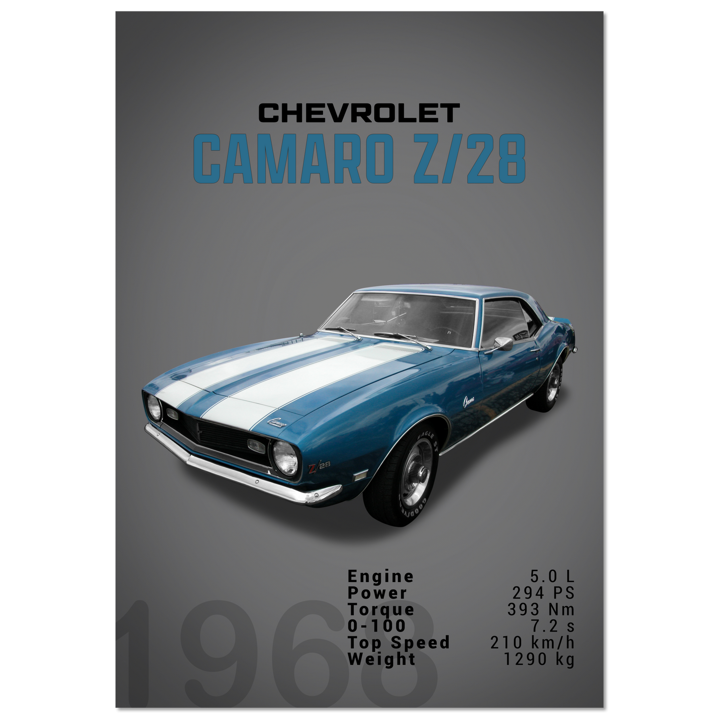 Chevorlet Camaro Z28 1968 (CHEVY14D)
