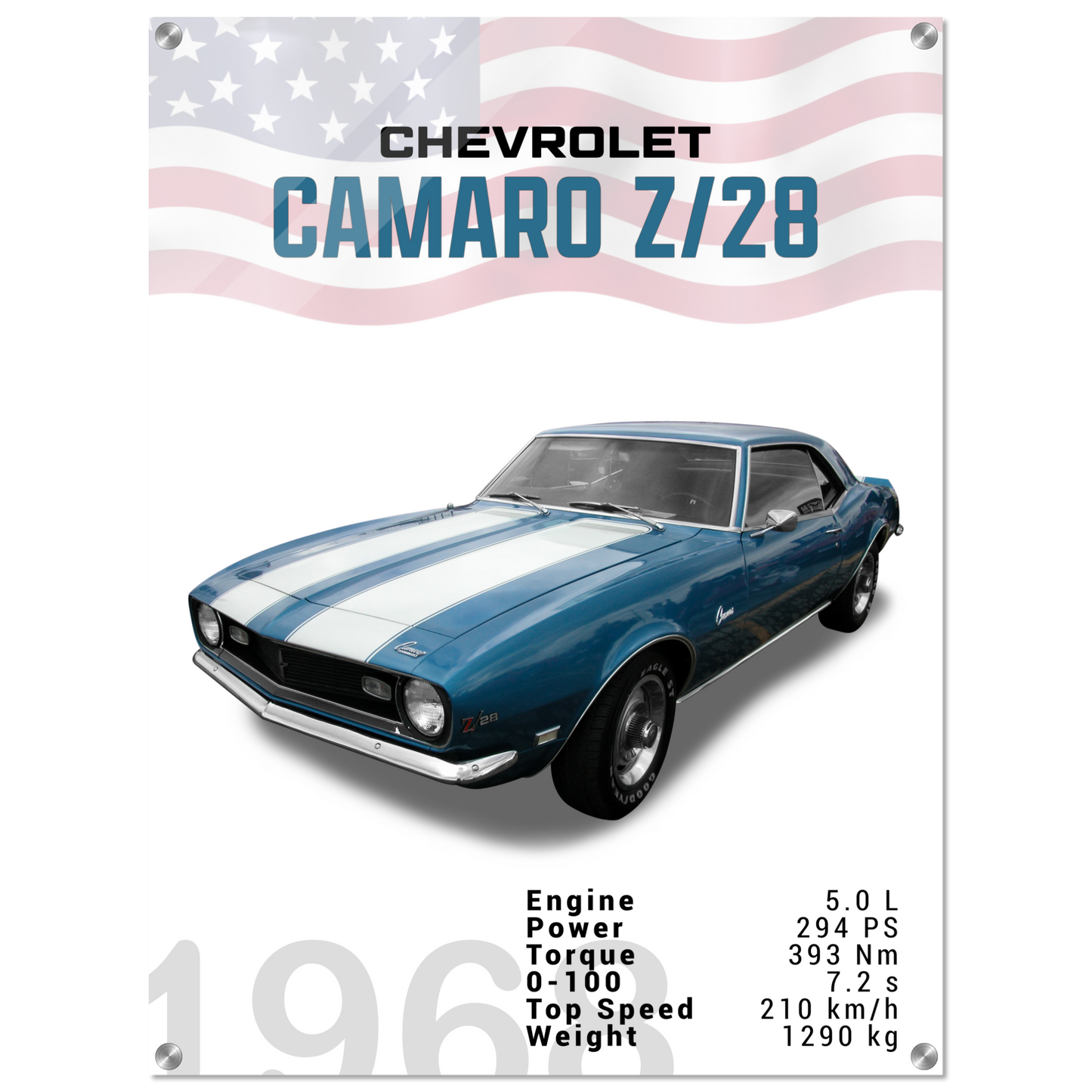 Chevorlet Camaro Z28 1968 (CHEVY14)