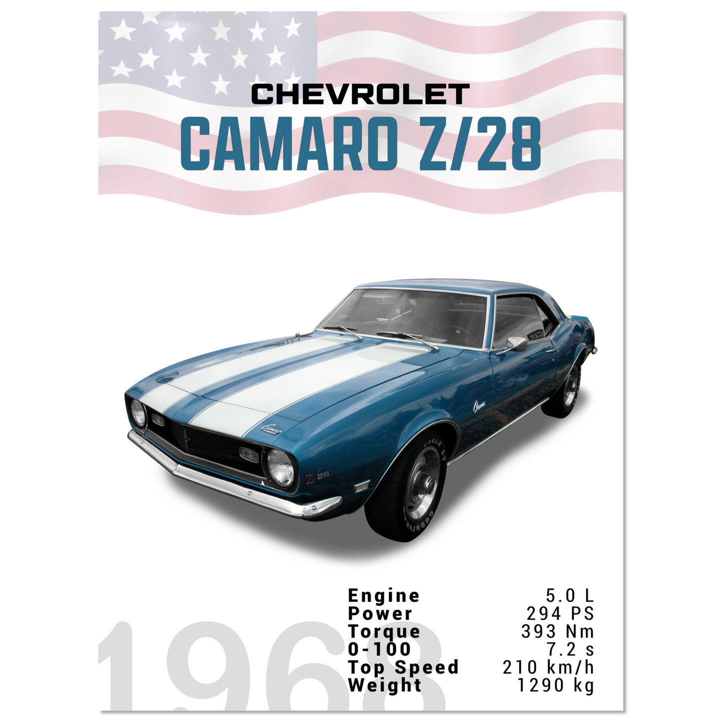 Chevorlet Camaro Z28 1968 (CHEVY14)