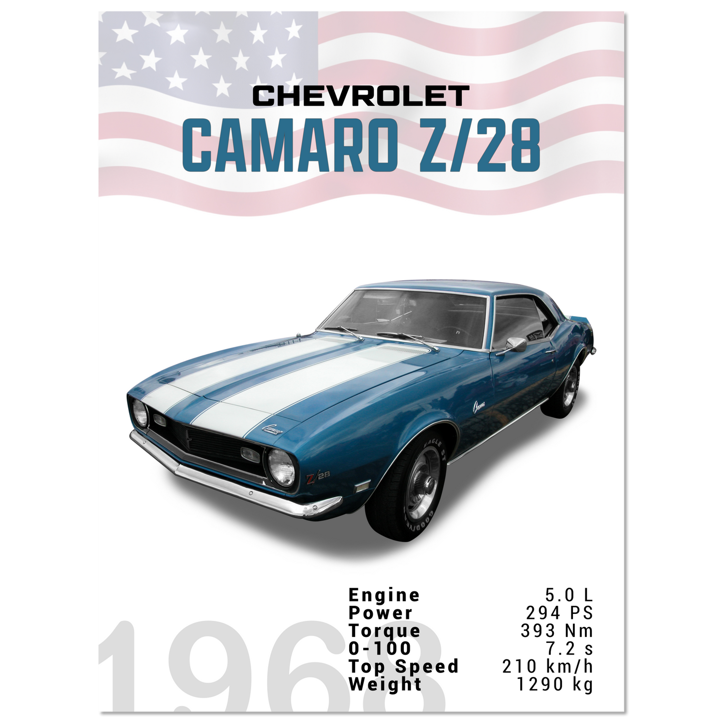 Chevorlet Camaro Z28 1968 (CHEVY14)